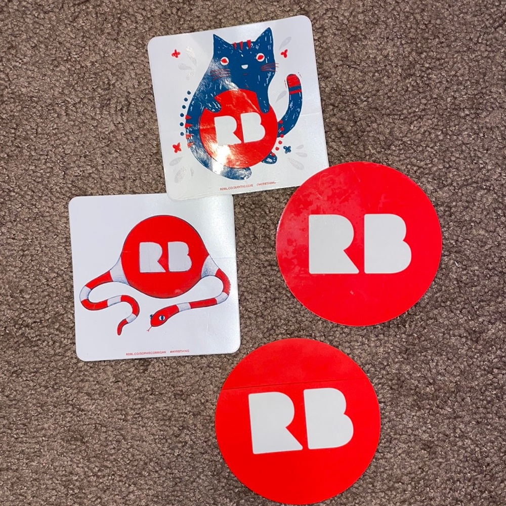 4 Redbubble Stickers